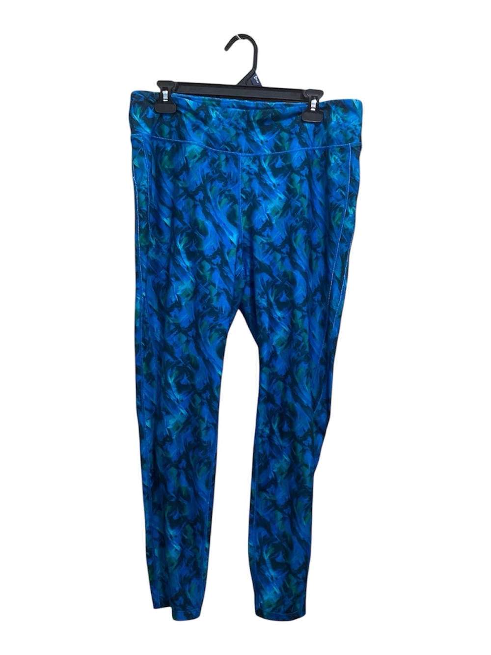 Tangerine Blue & Teal Swirl women’s Leggings size XL